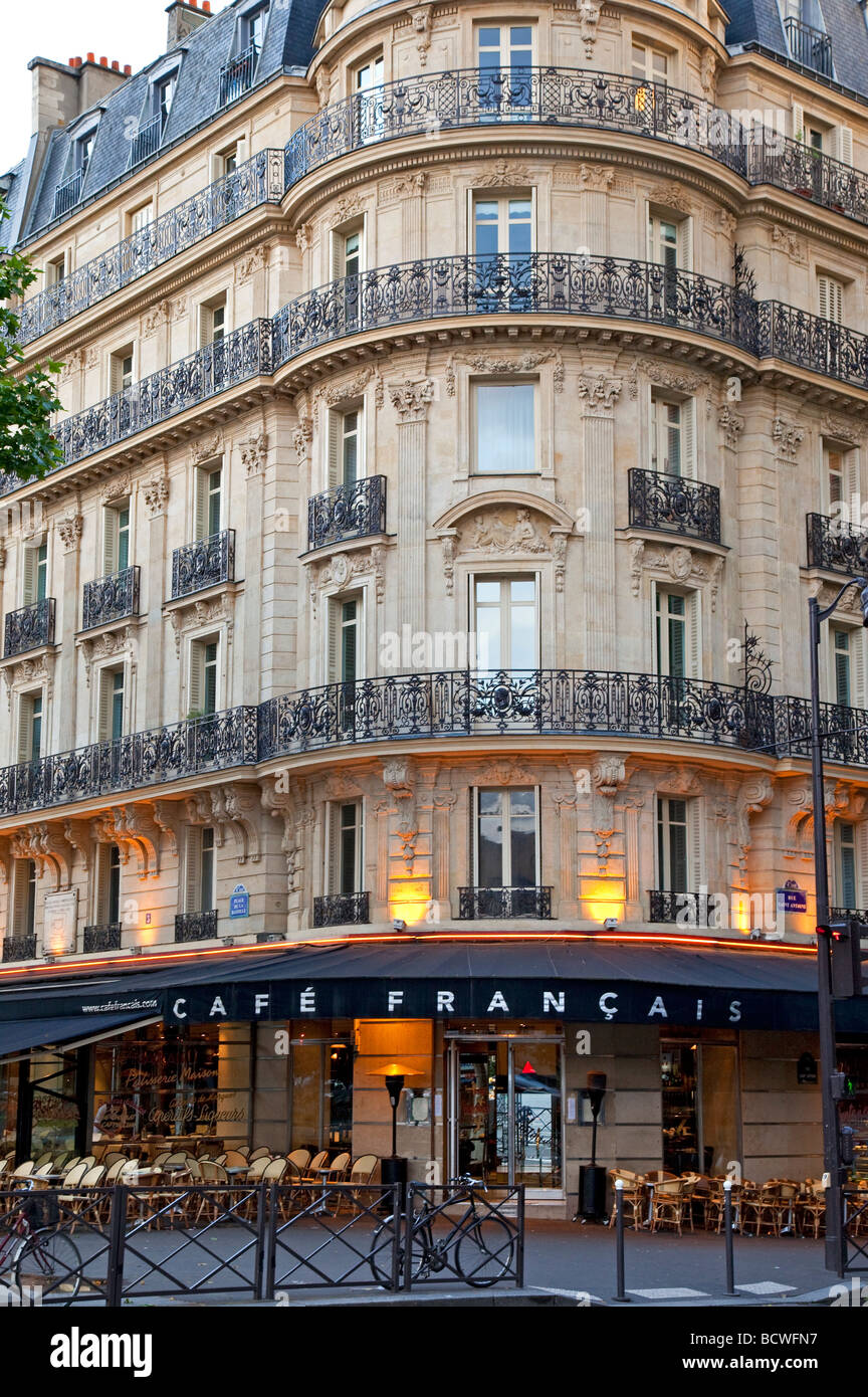 Cafe Francais, Paris France Stock Photo