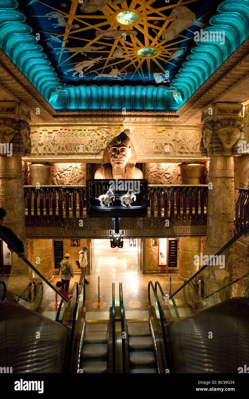 The Egyption Escalator in Harrods Stock Photo