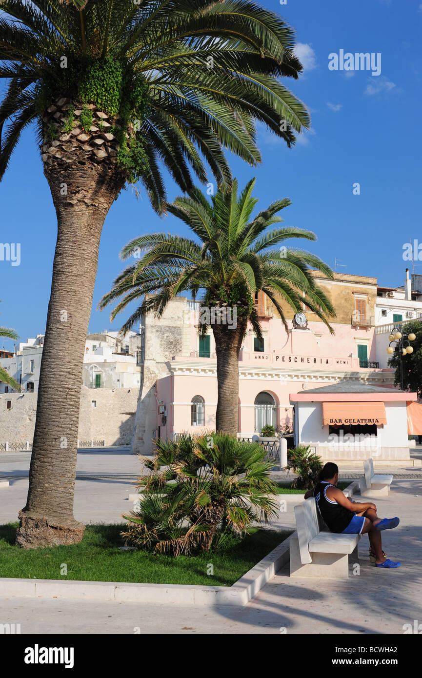 Europe Italy Puglia Region Gargano the city of Vieste Stock Photo