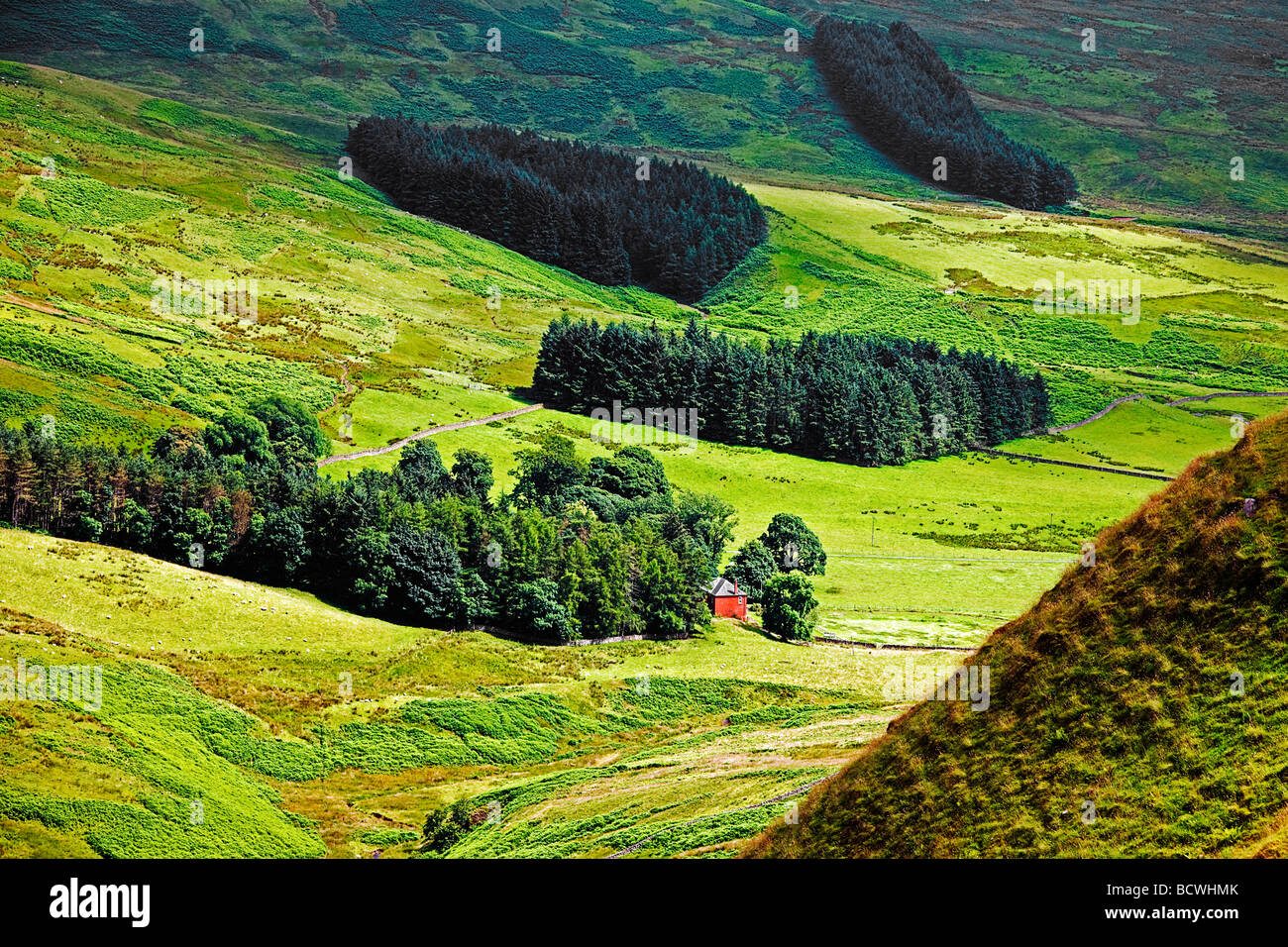 House in a hollow. Dumfries and Galloway. Scotland Stock Photo Alamy