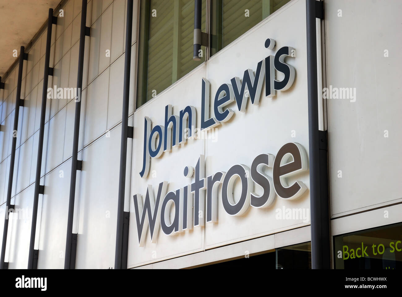 John Lewis Waitrose Logos Stock Photo Alamy