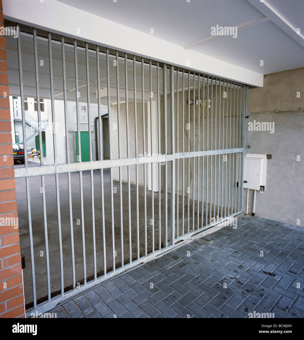 Sliding Security Gates Stock Photo 25149173 Alamy