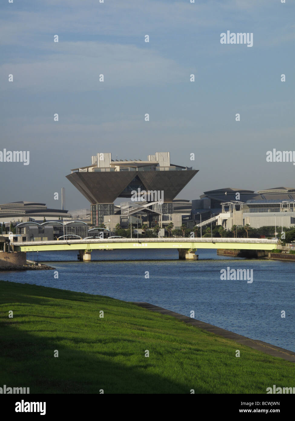 The futuristic Tokyo Big Sight building in Odaiba Tokyo Japan Stock Photo Alamy