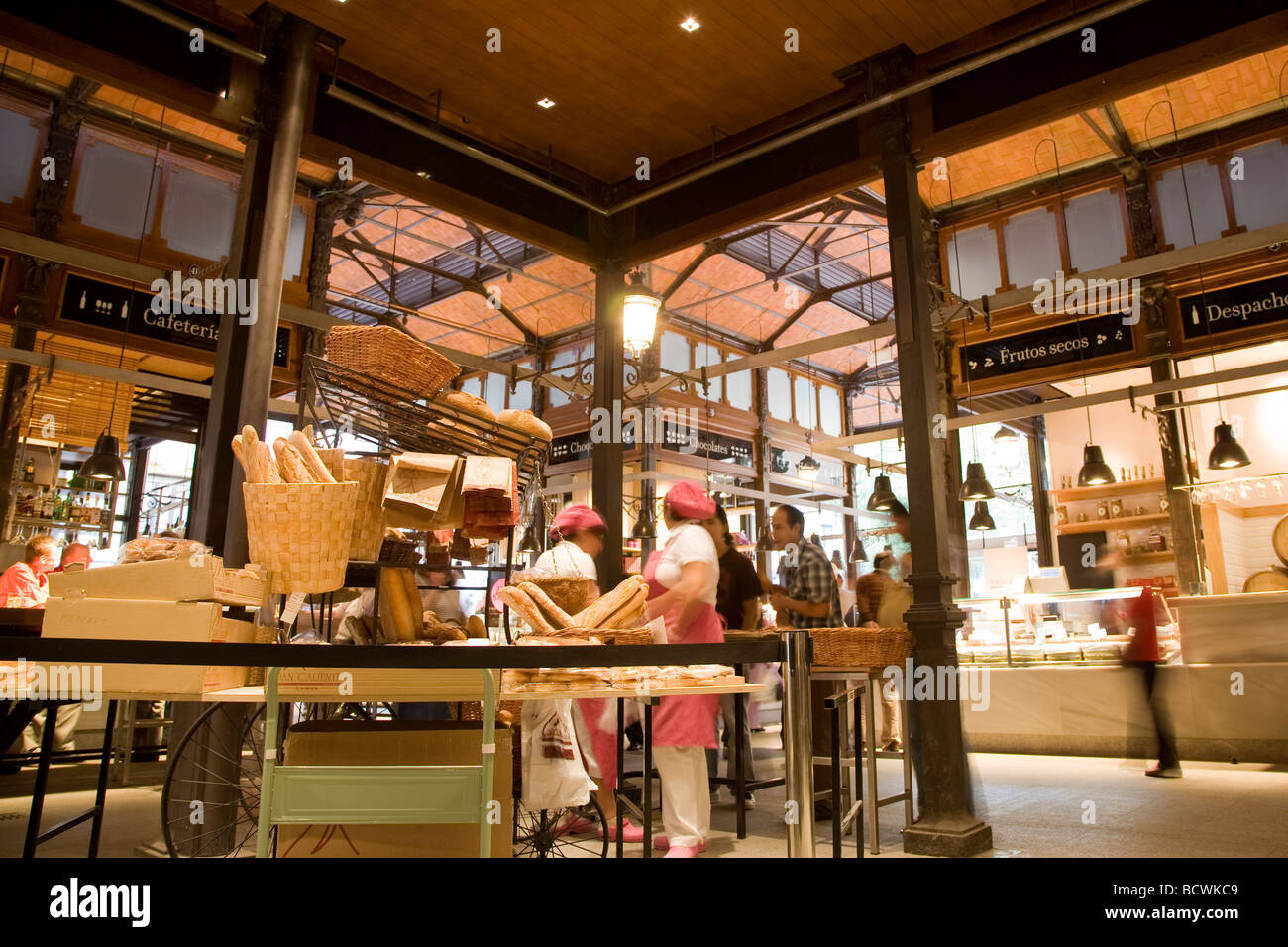 Bakery San Miguel Market Madrid Spain Stock Photo Alamy