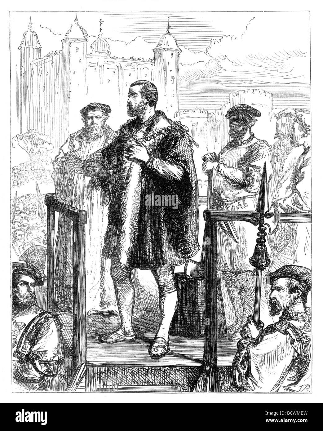 The Execution of Edward Stafford the 3rd Duke of Buckingham 17 May 1521 at the Tower of London Stock Photo