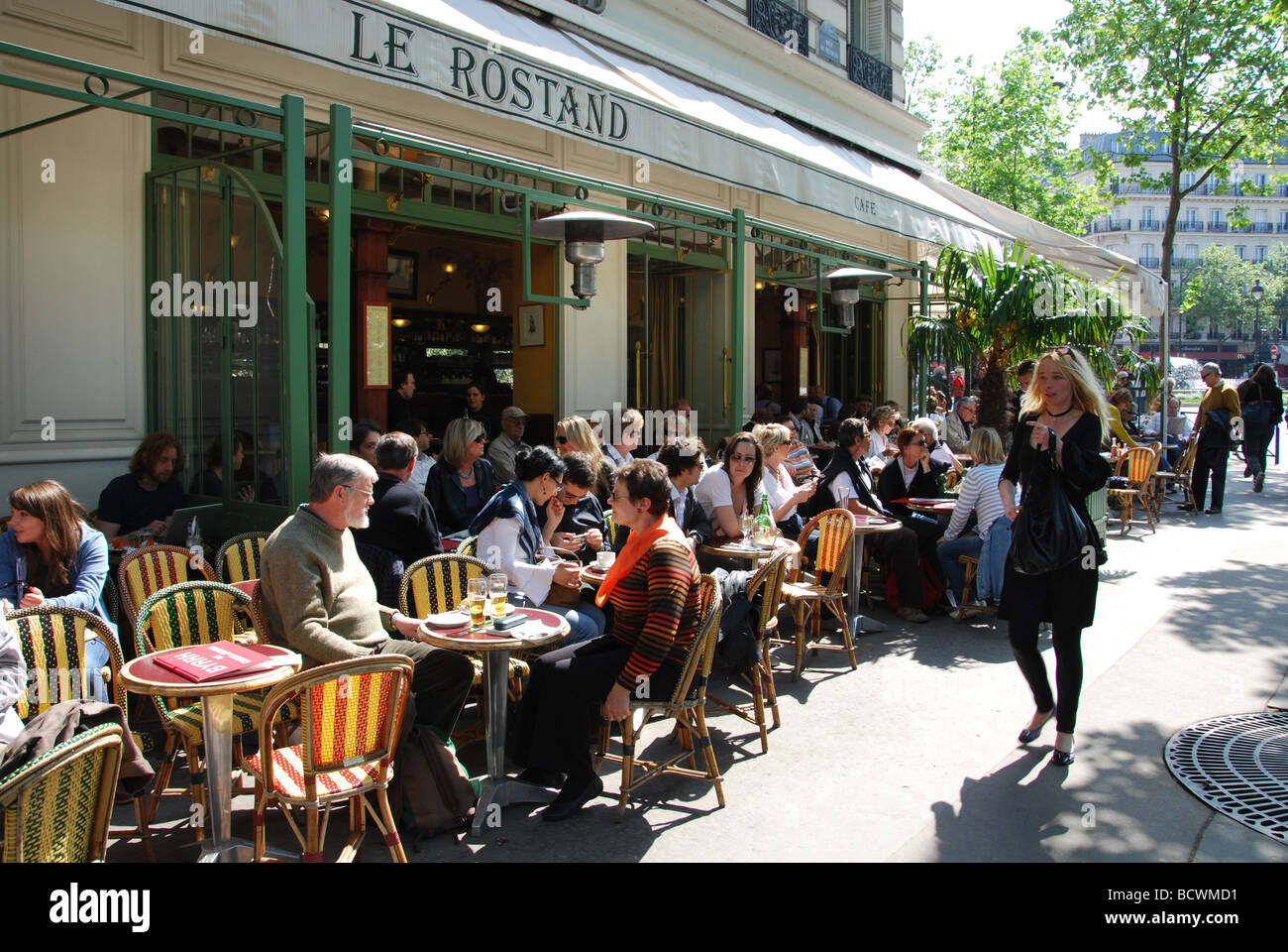 Restaurant Le Rostand near Jardin du Luxembourg Paris France Stock Photo