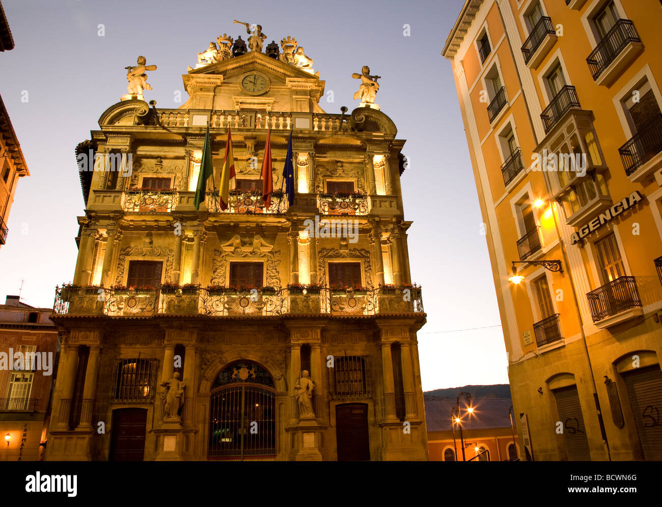 City hall pamplona hi-res stock photography and images - Alamy