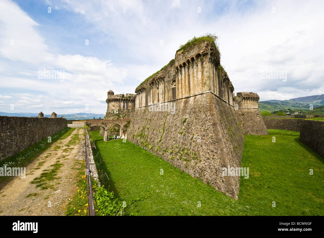 Fortress of Sarzanello Sarzana La Spezia Italy Stock Photo - Alamy