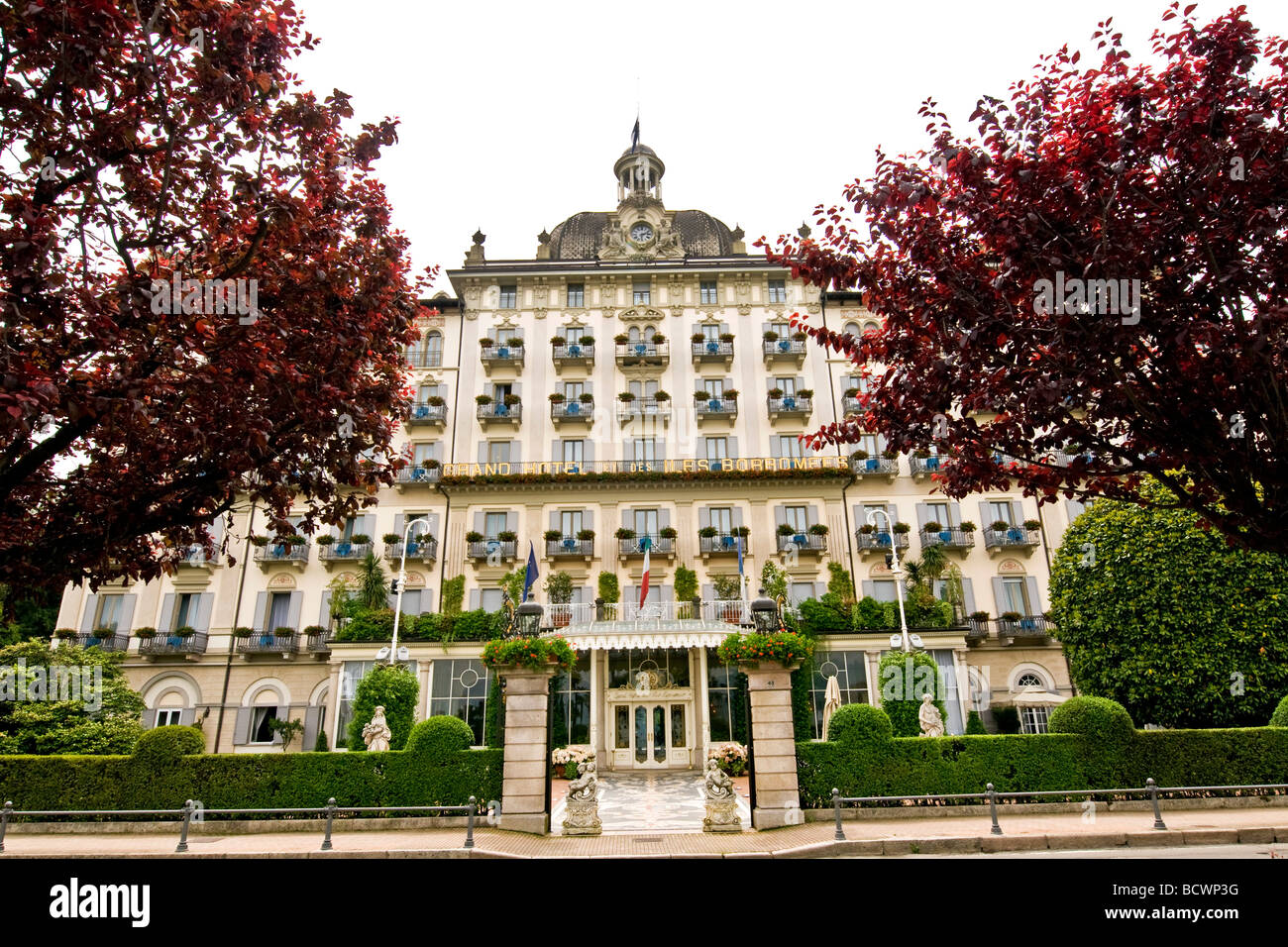 Grand Hotel des Iles Borromées Stresa Novara Italy Stock Photo