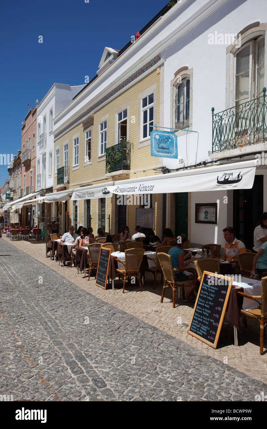 Restaurant in Lagos, Portugal Stock Photo Alamy