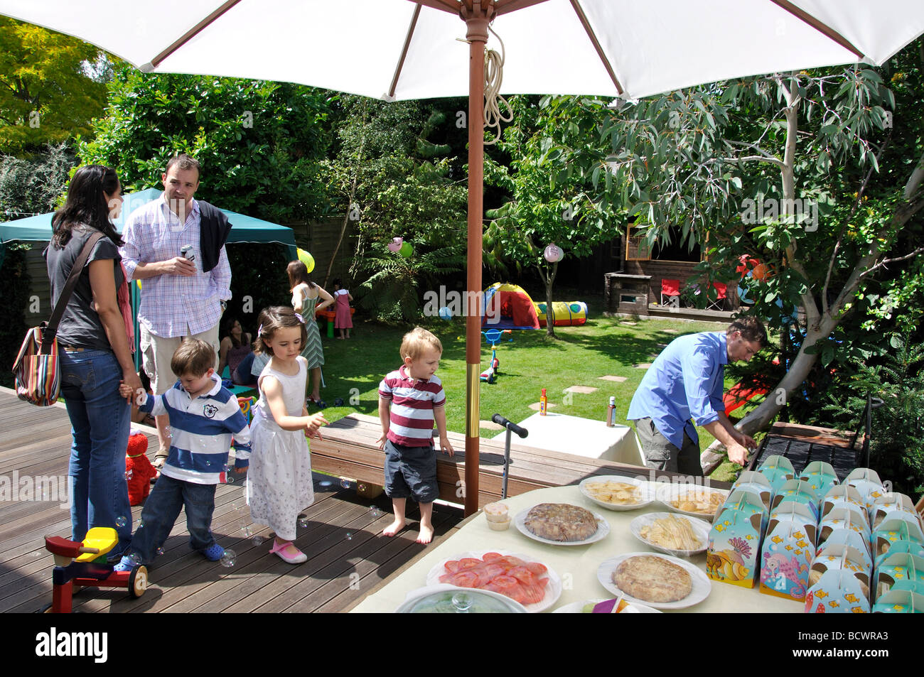 Toddler's birthday party, Wimbledon, Greater London, England, United Kingdom Stock Photo