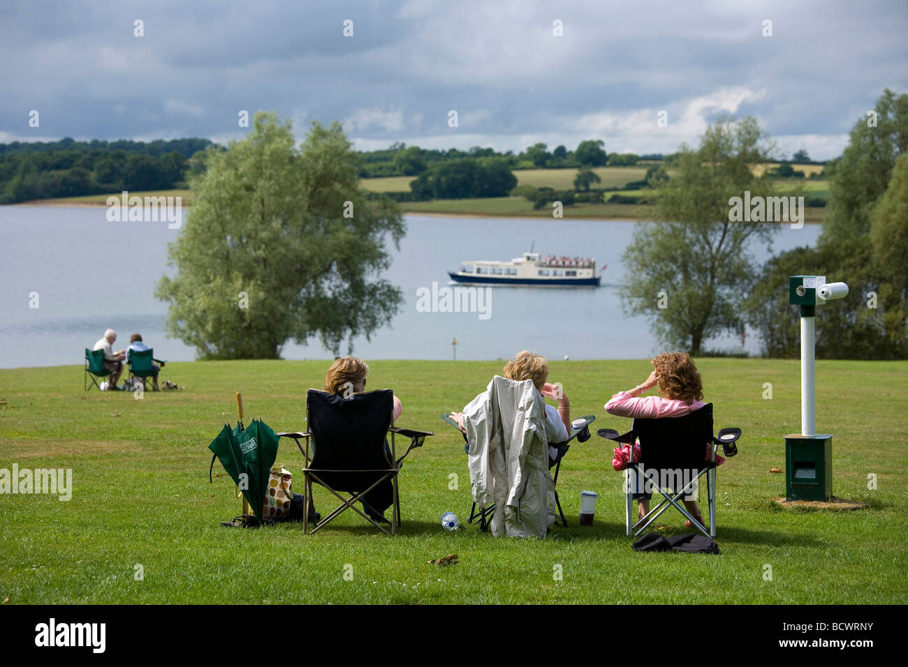 rutland oakham lake picnic Stock Photo