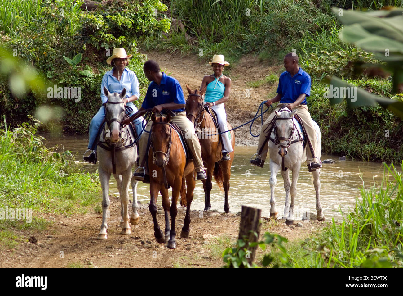 Horseback riding jamaica hires stock photography and images Alamy