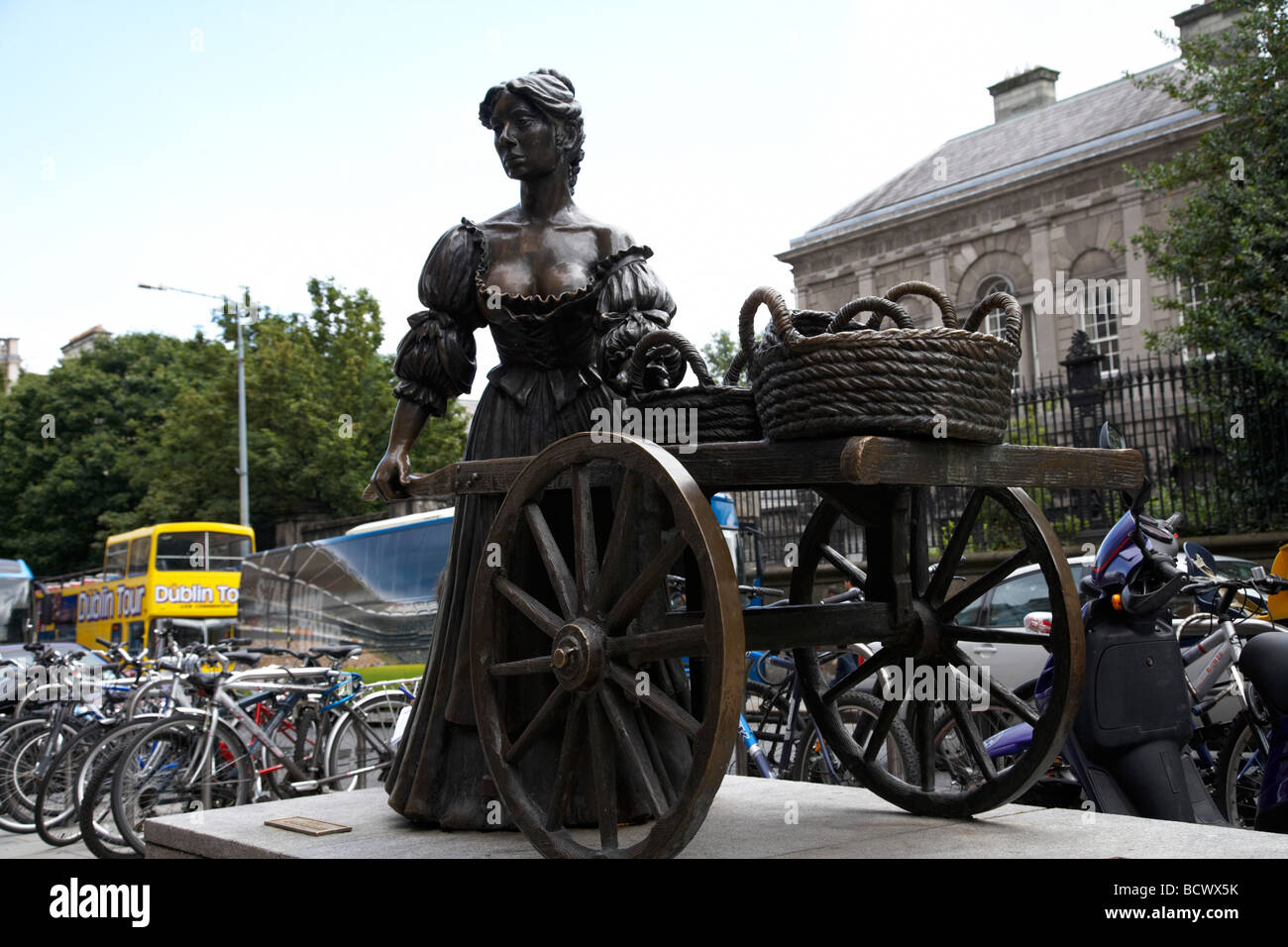 molly malone statue in dublin city centre republic of ireland Stock