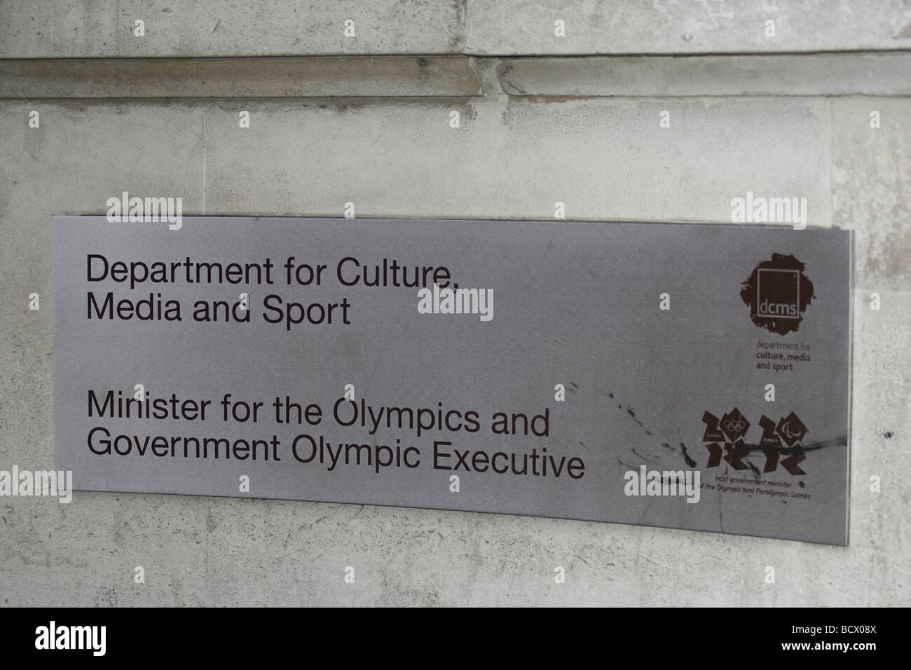 Department for Culture, Media and Sport Stock Photo