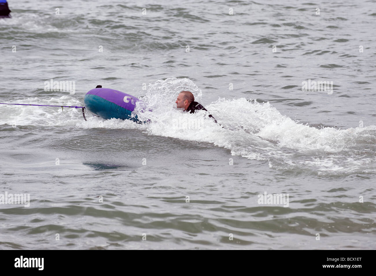 Jet boating on Southampton Water Stock Photo