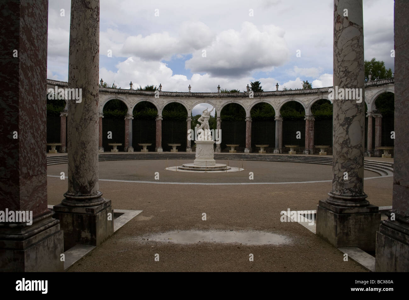 Ornate statues in the Palace of Versailles near Paris, France Stock Photo