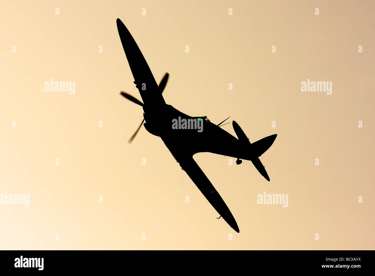 Israeli Air force Supermarine spitfire MK IX in flight Stock Photo