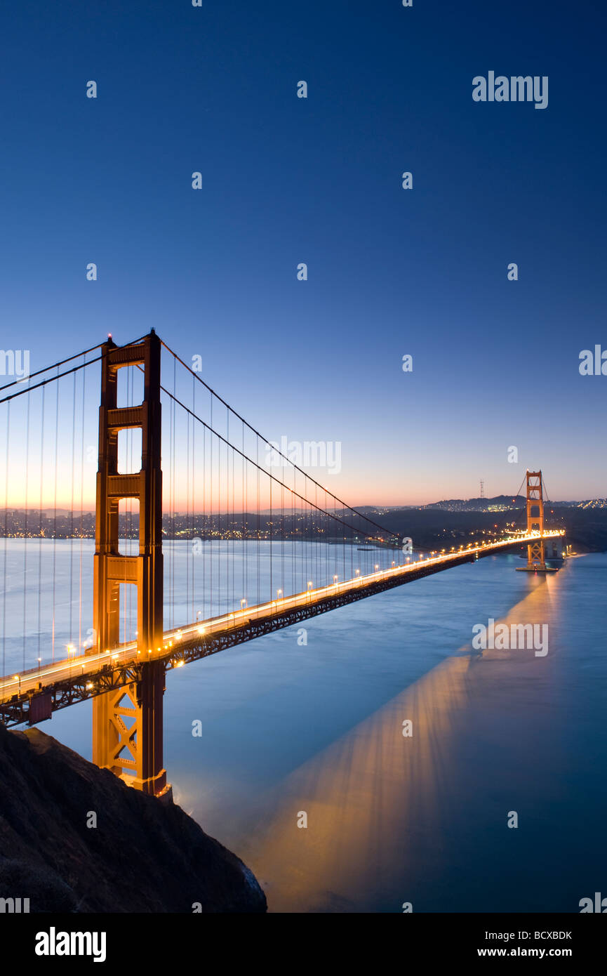 Usa California San Francisco Golden Gate Bridge Stock Photo