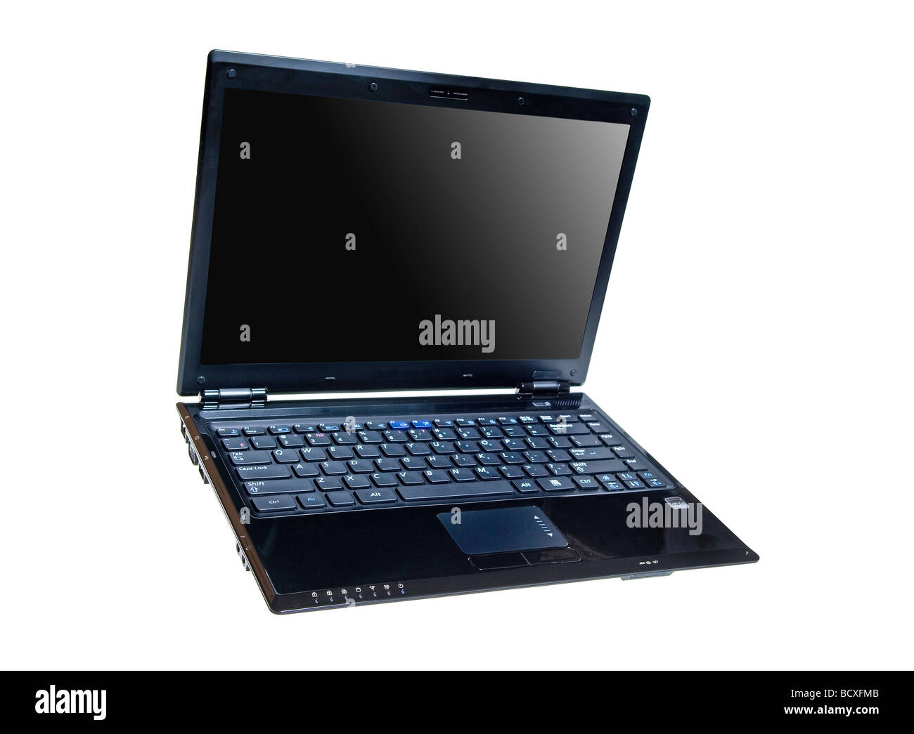 a modern expensive notebook isolated on white with clipping path Stock