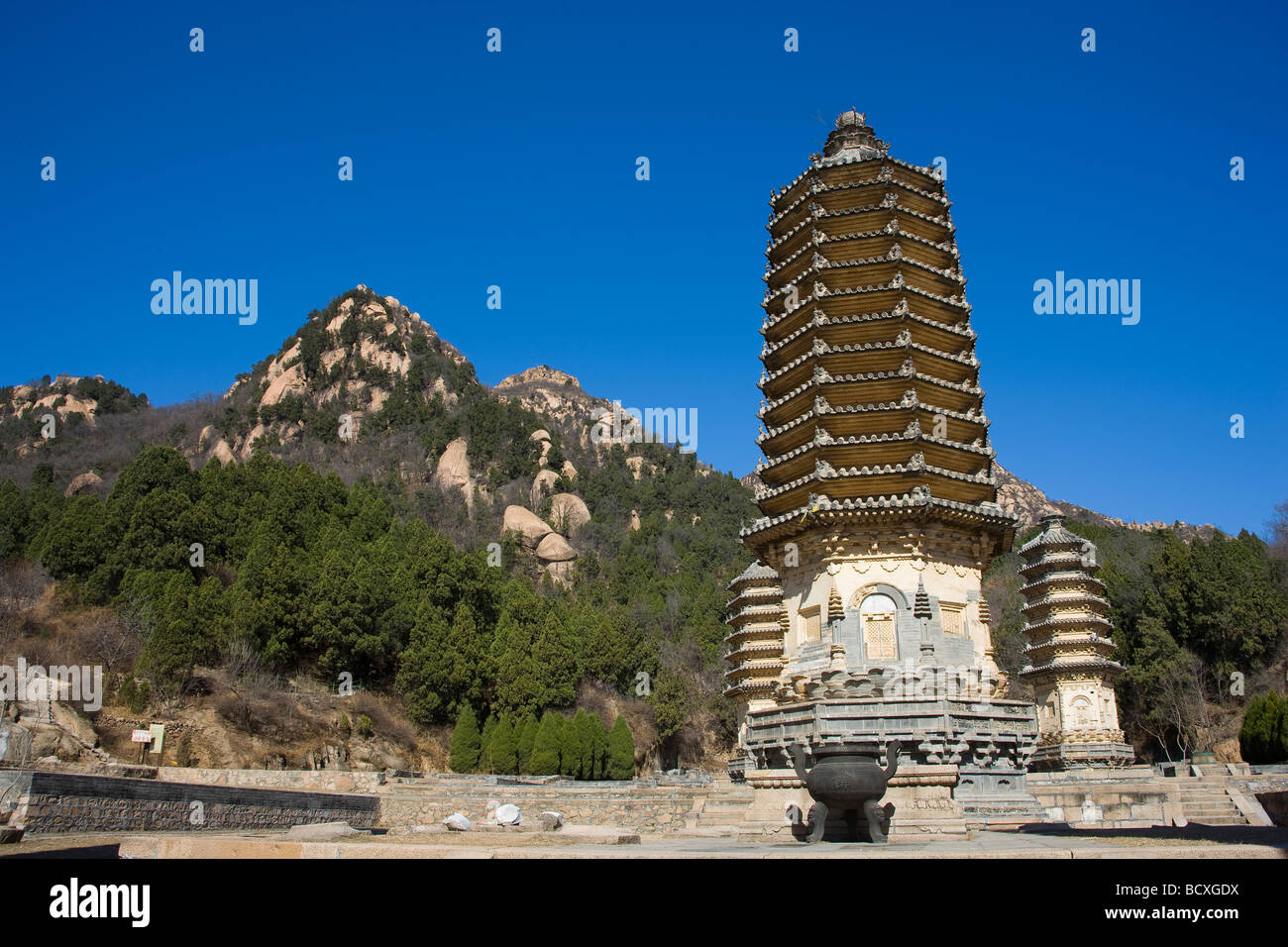 Pagoda Forest,Beijing,China Stock Photo