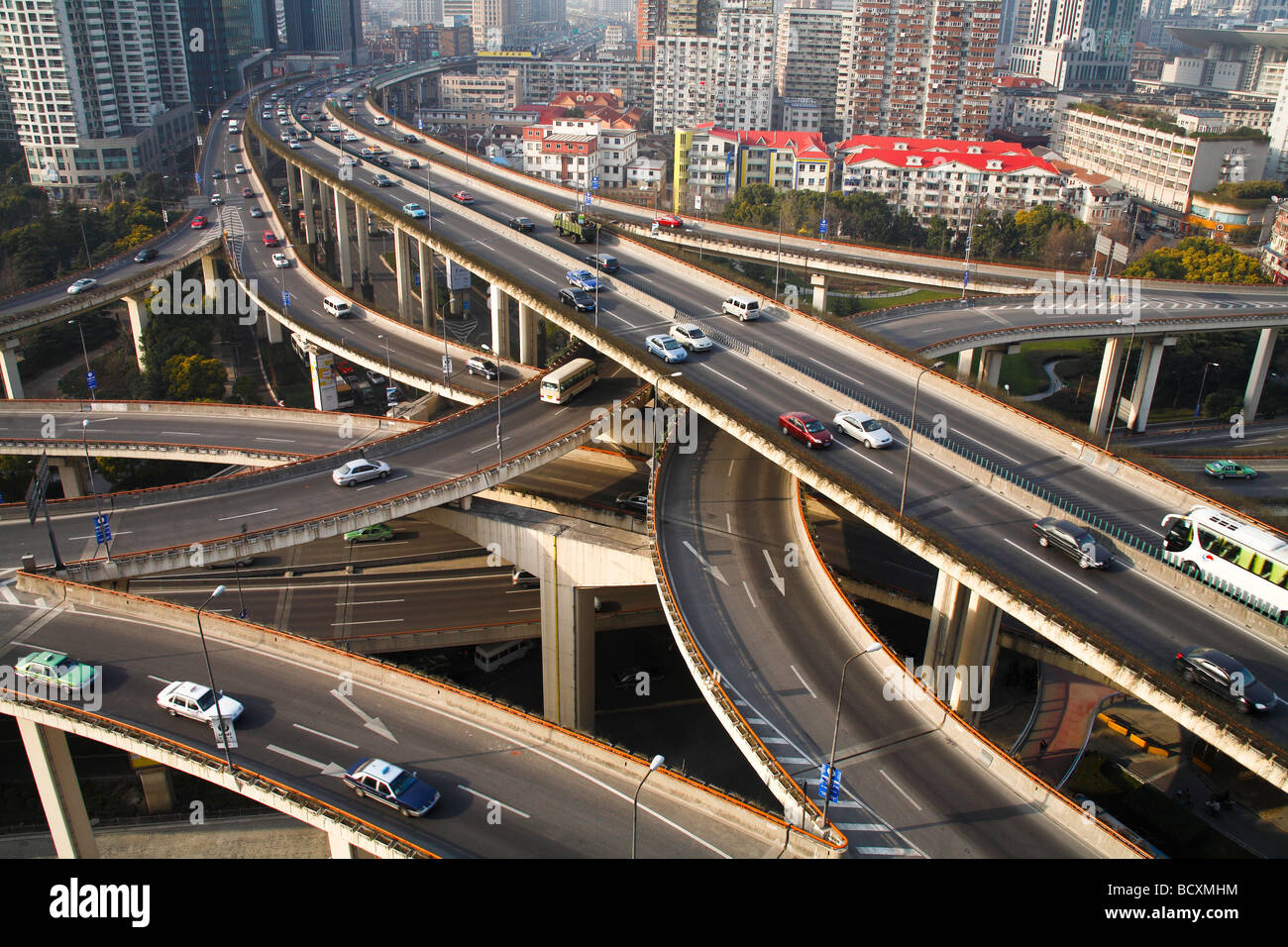 Yan'an Elevated Road,Shanghai,China Stock Photo Alamy