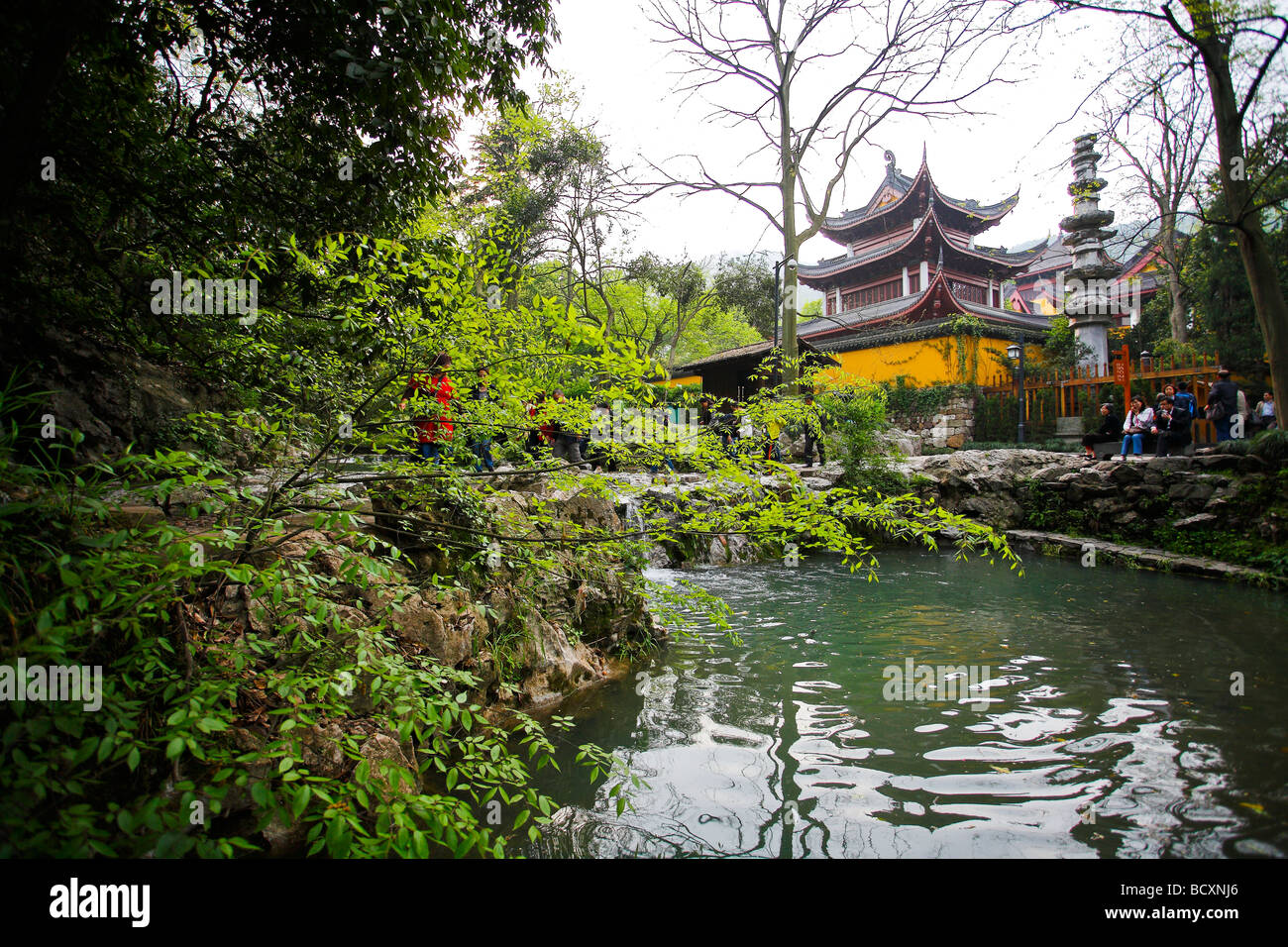 Lingyin Temple,Hangzhou,Zhejiang Province,China Stock Photo