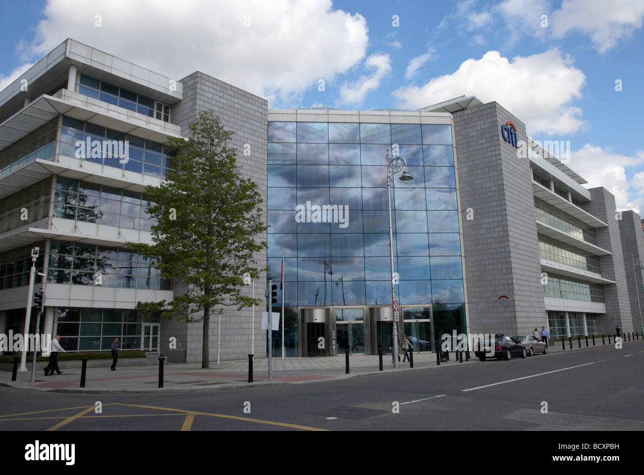 citi group new offices on the north wall of dublins new docklands development area republic of ireland Stock Photo