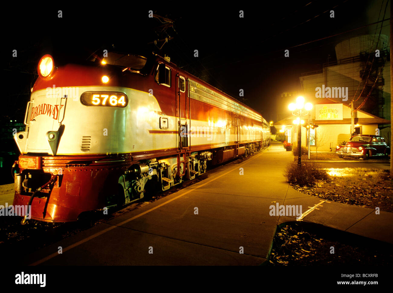 the broadway dinner train, nashville, tenessee, usa Stock Photo - Alamy