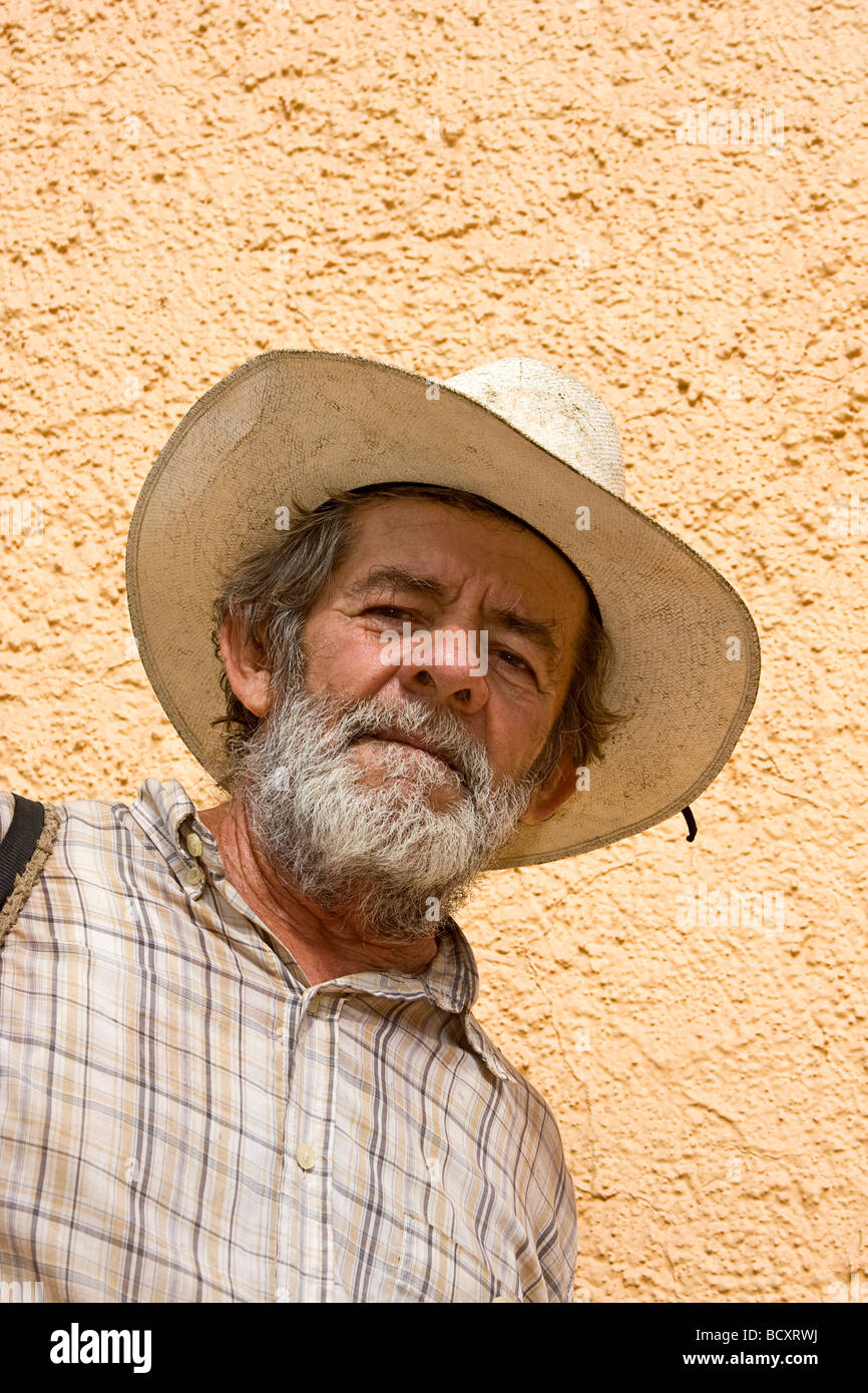 Local man in El Quelite, Mexico, a small town 33 kilometers (21 miles) north of Mazatlan Stock Photo