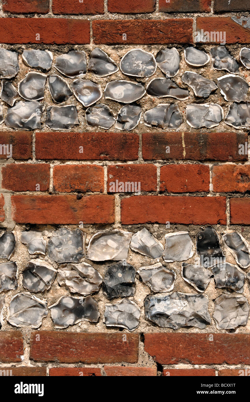 Brick and flint wall Stock Photo Alamy