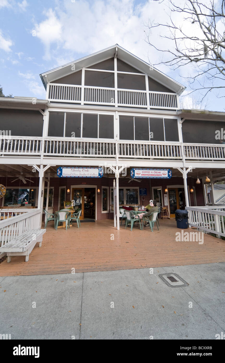 quaint old historic town of Micanopy in North Central Florida Stock