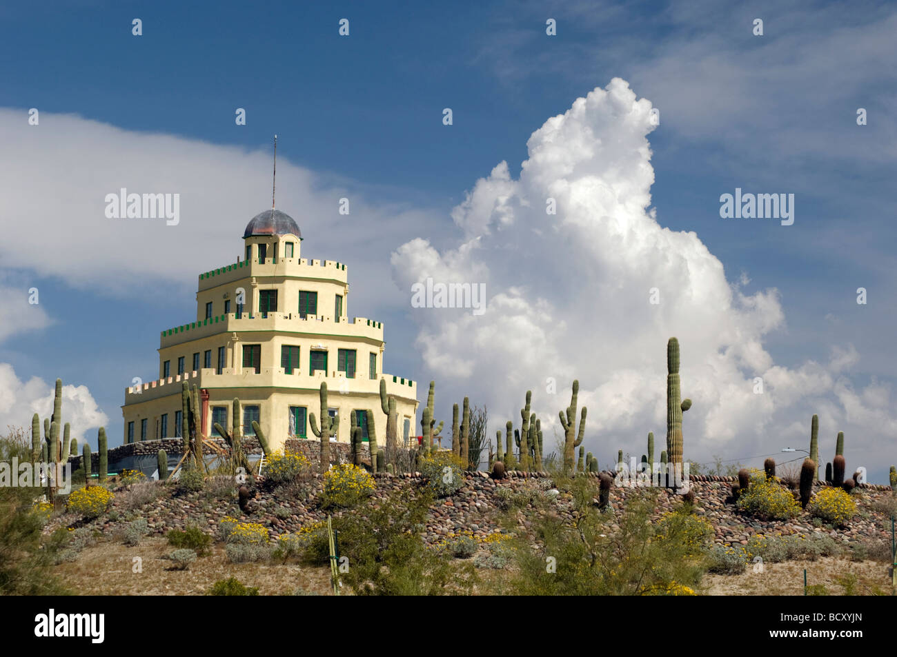 Tovrea Castle in Phoenix, Arizona Stock Photo