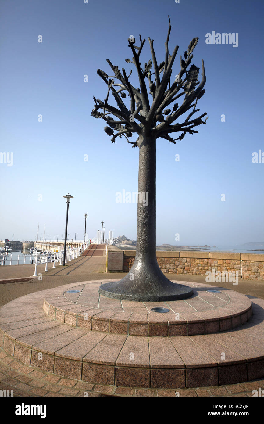 THE FREEDOM TREE SCULPTURE JERSEY CHANNEL ISLANDS UK ST. HELIER JERSEY