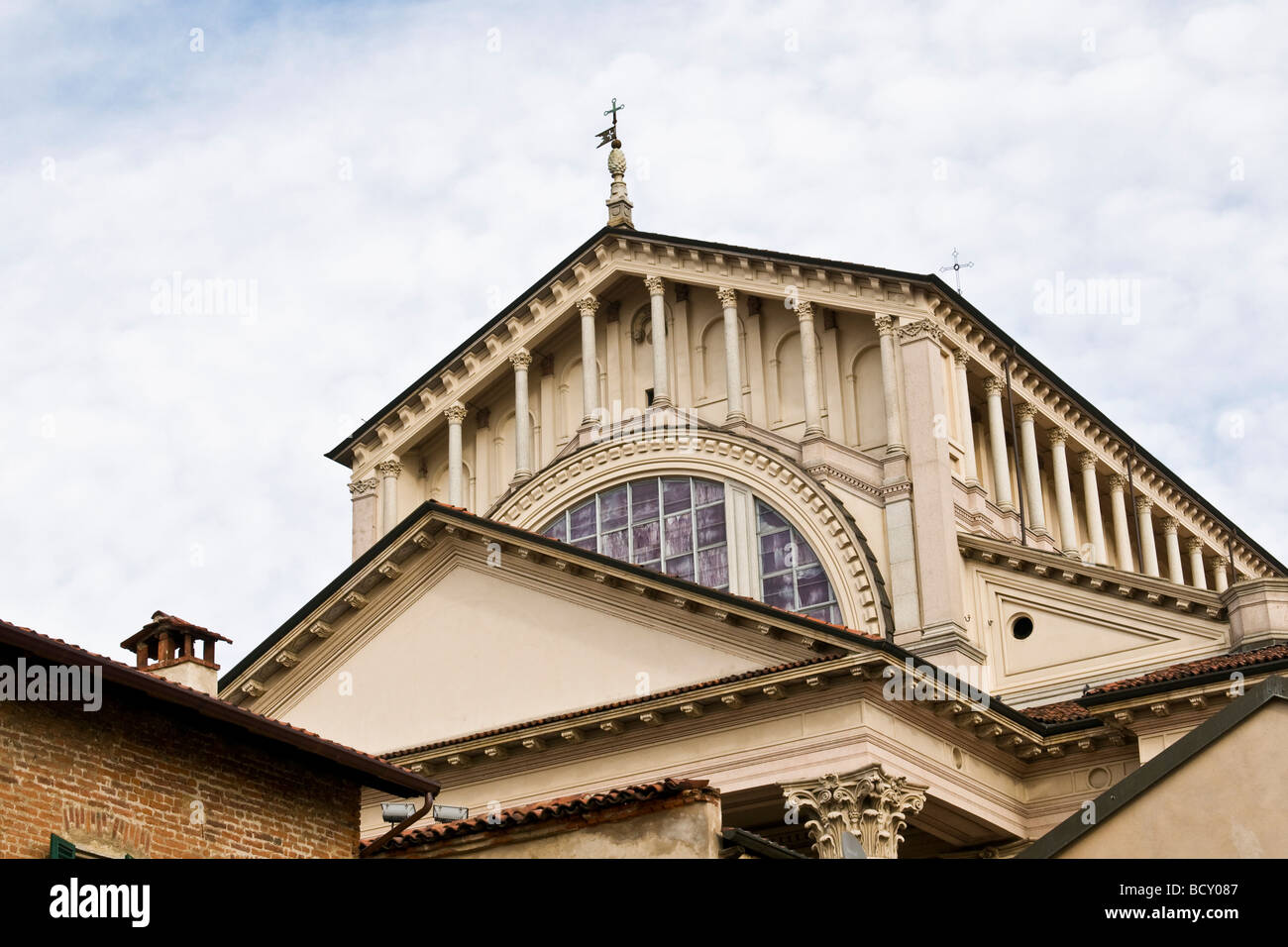 The Cathedral of Novara Italy Stock Photo