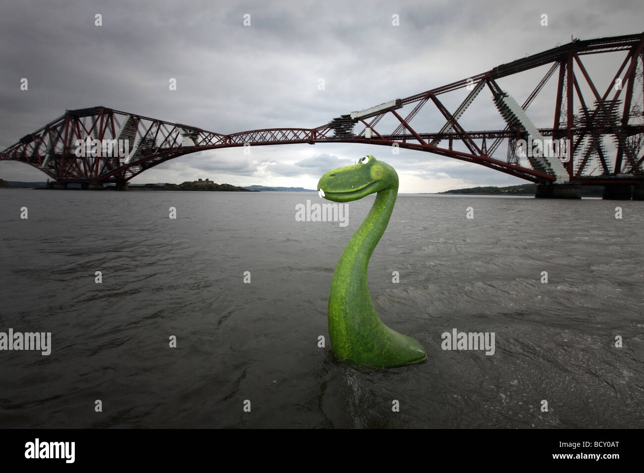 Lifelike Model Of The Loch Ness Monster In The Water At The Firth Of Stock Photo Alamy