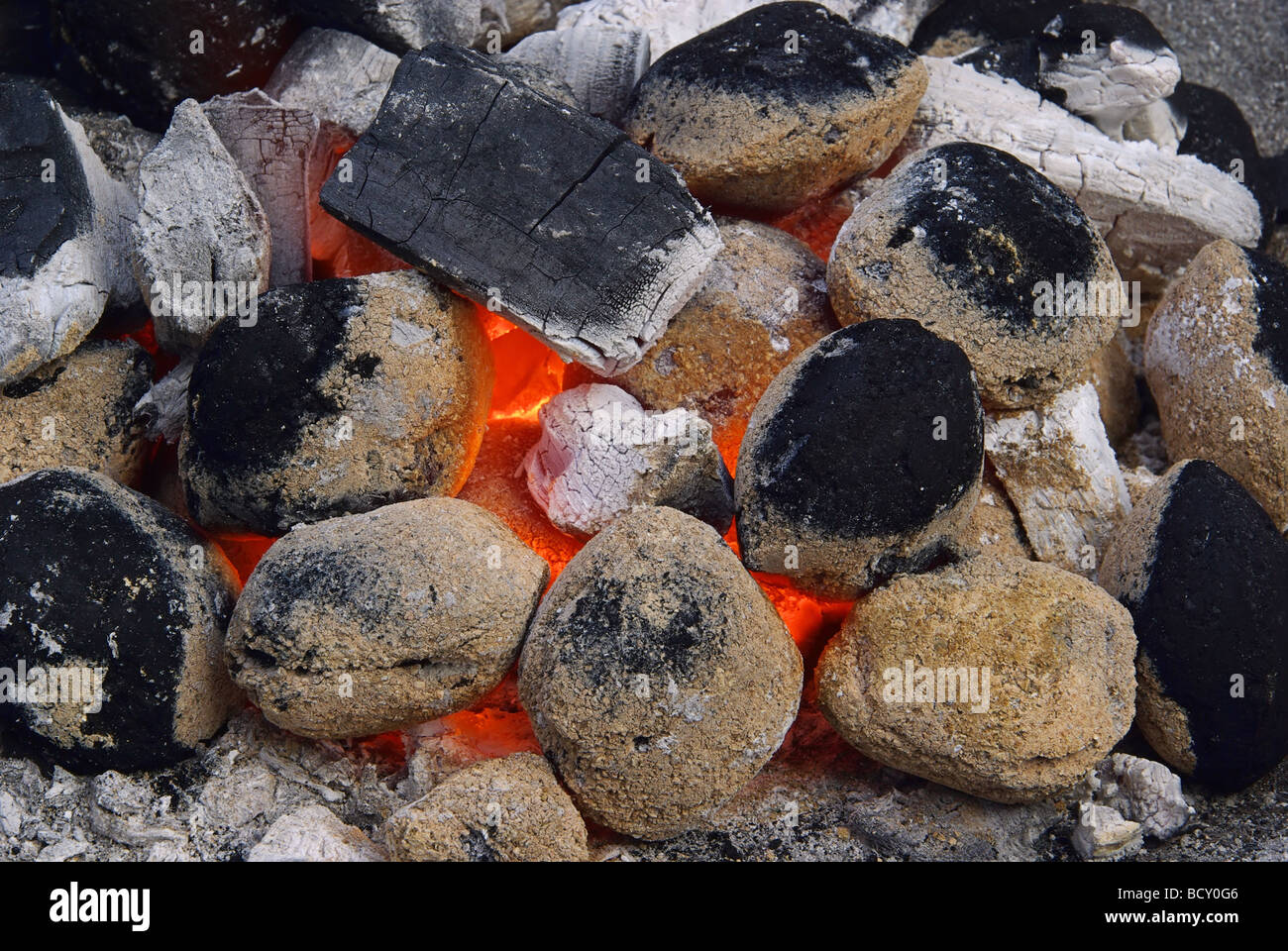 Holzkohle charcoal 13 Stock Photo