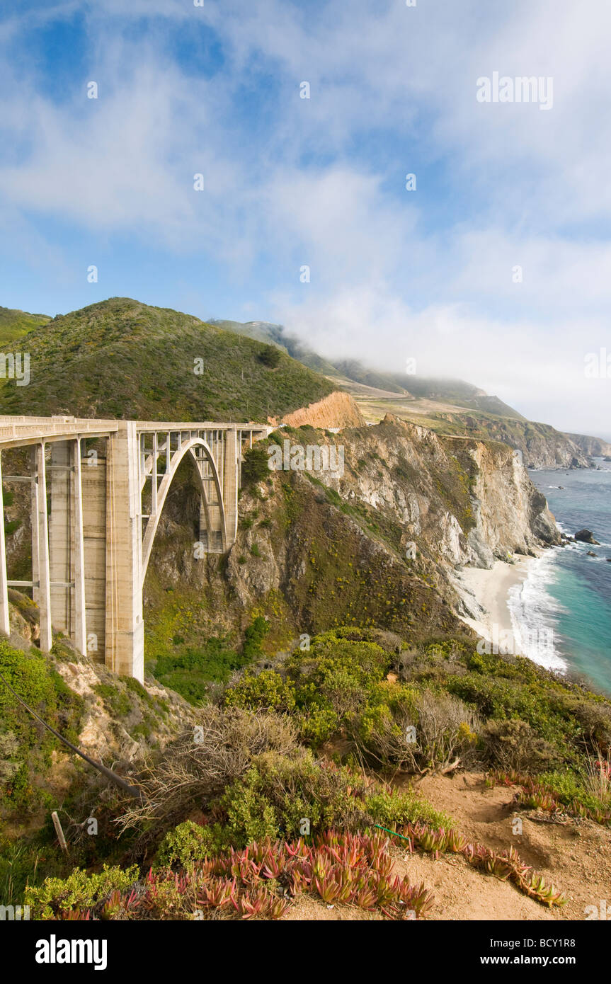 Bixby bridge Highway One Pacific coast highway Big Sur California Stock ...