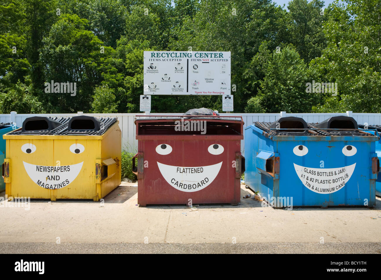 A recycling center near Middlebury Indiana Stock Photo