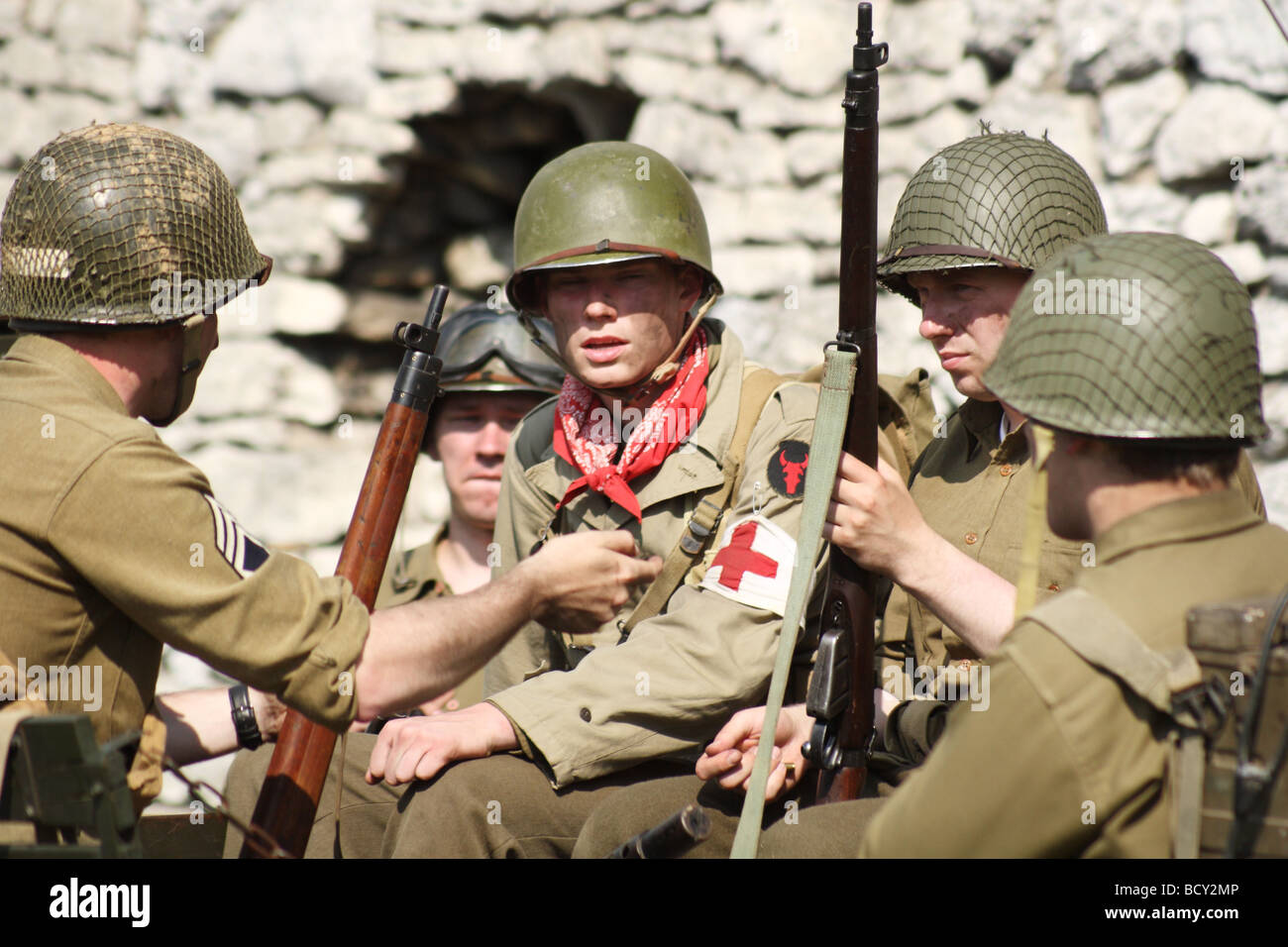 Ww2 american red cross helmet hi-res stock photography and images