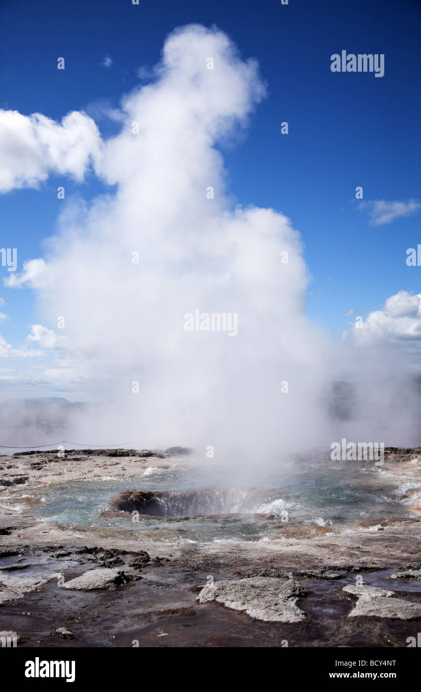 Strokkur Iceland Stock Photo