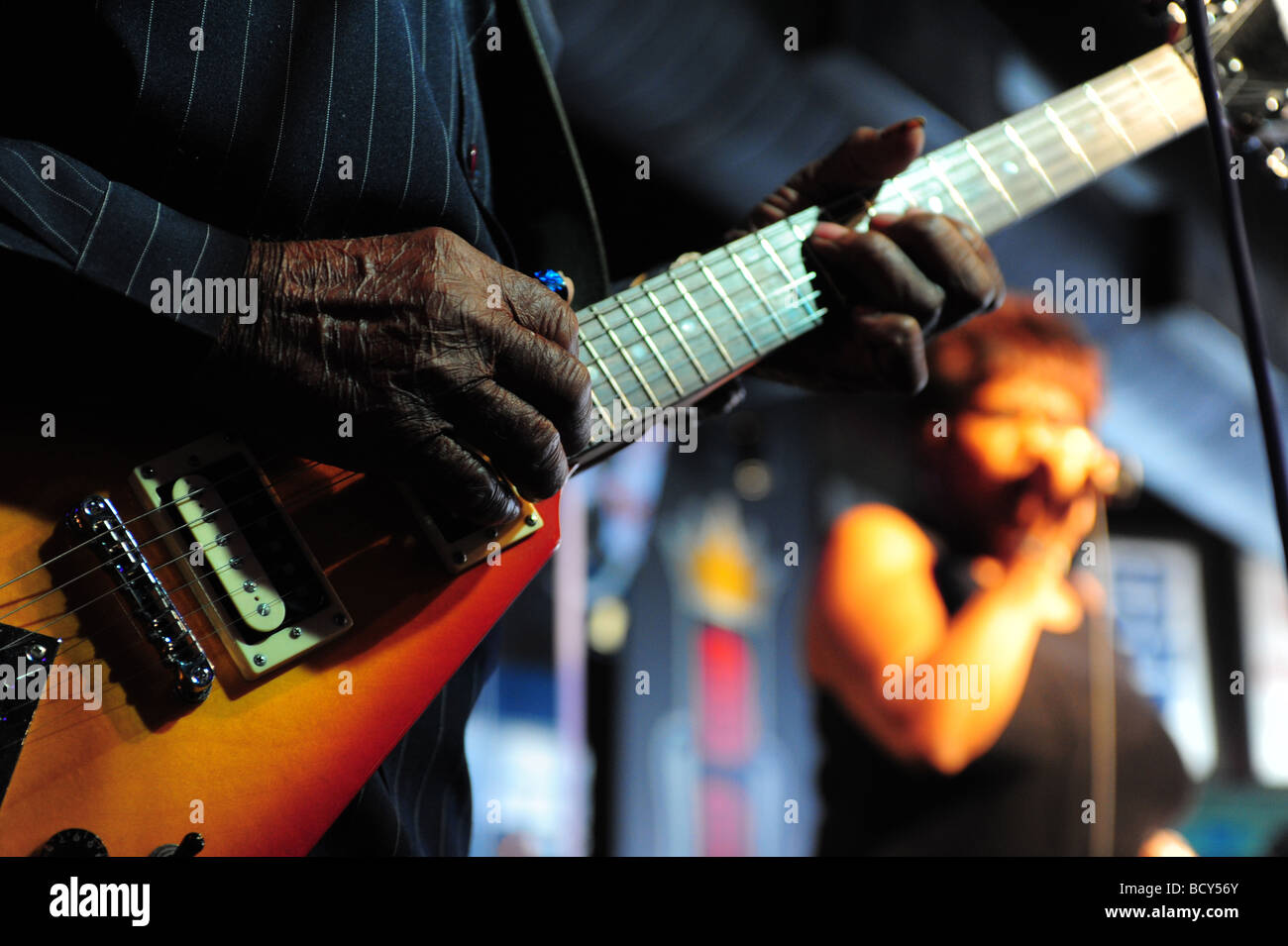 Tennessee Memphis Beale Street B B Kings Blues Club Carl Drew of the