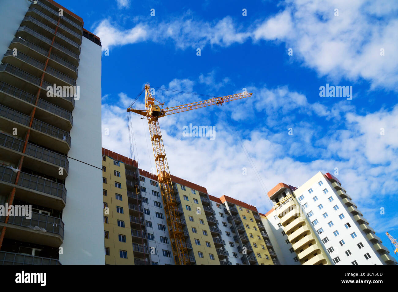 Construction of apartment Stock Photo Alamy