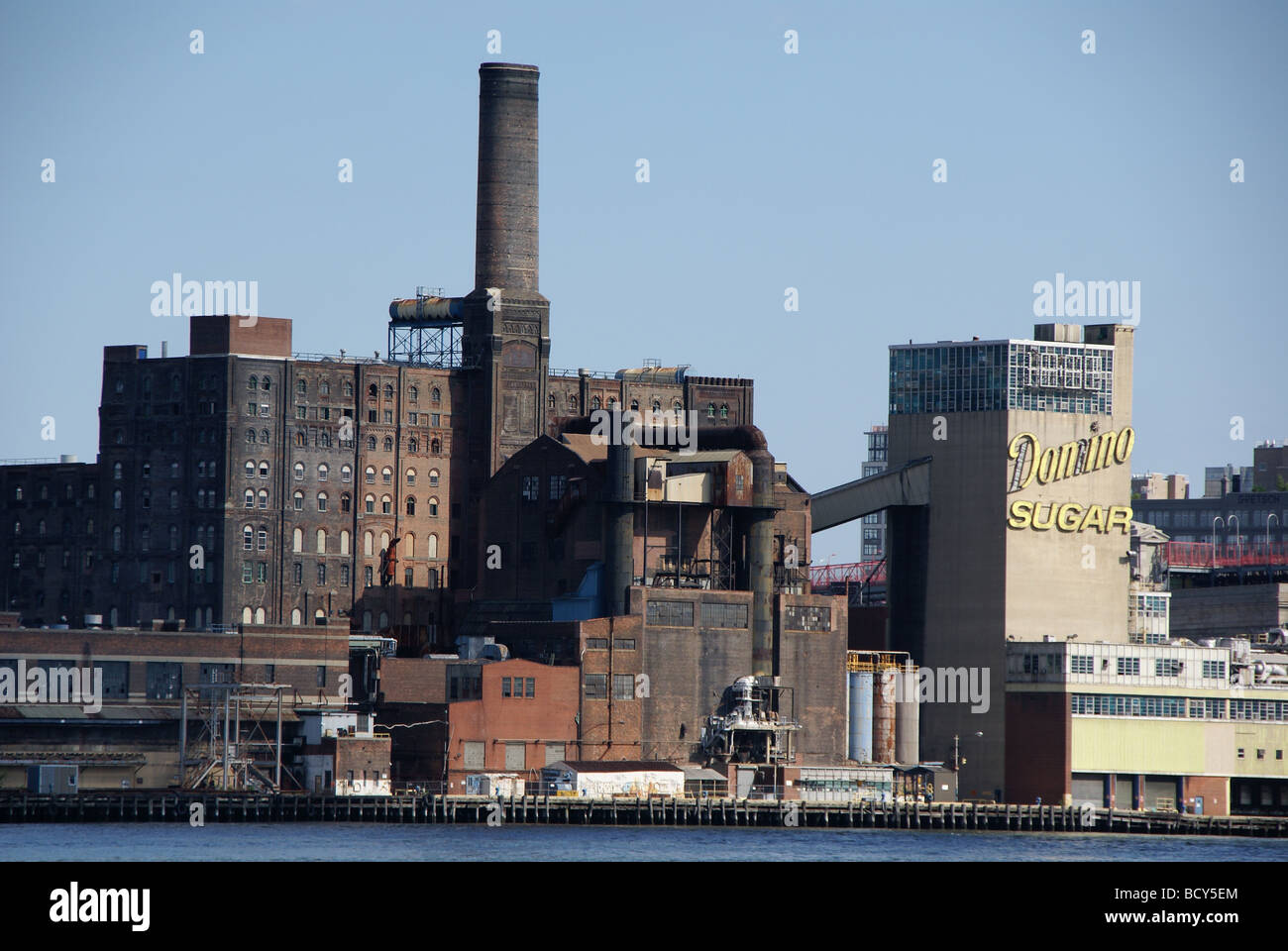 Old Domino Sugar factory in Williamsburg Brooklyn NY Stock Photo Alamy
