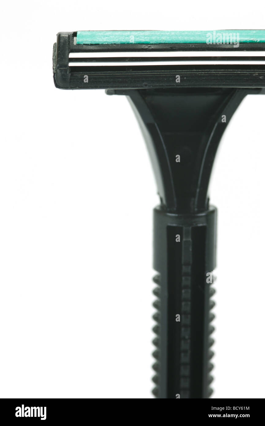 A disposable razor isolated against a white background Stock Photo Alamy