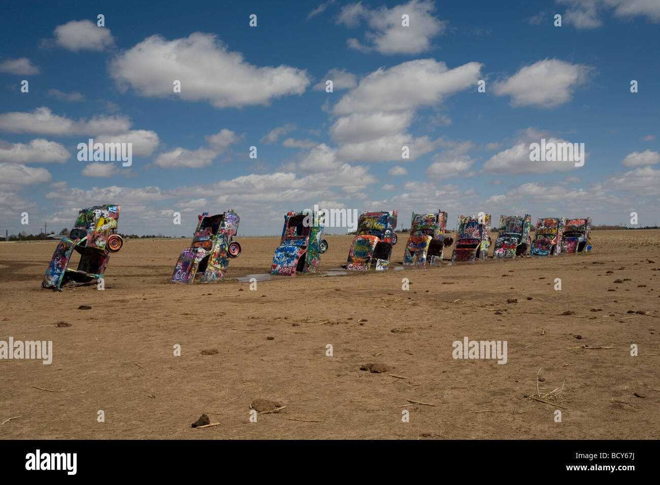 Cadillac Ranch in Texas Stock Photo - Alamy