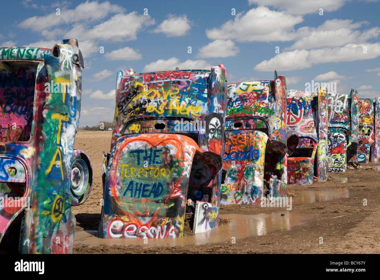 Cadillac Ranch in Texas Stock Photo - Alamy