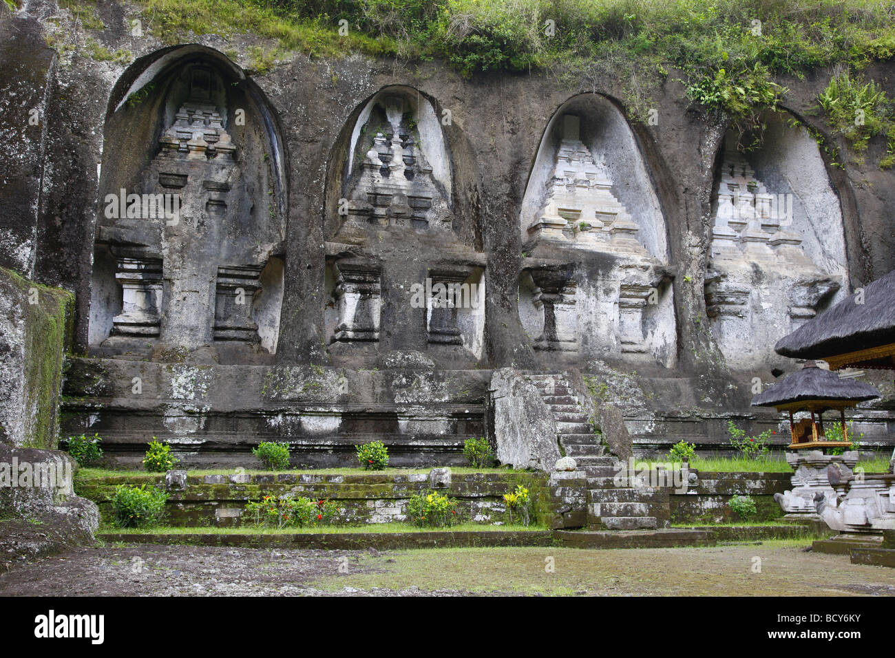 Gunung Kawi, the ancient royal tombs, Tampak Siring, Bali, Republic of Indonesia, Southeast Asia Stock Photo