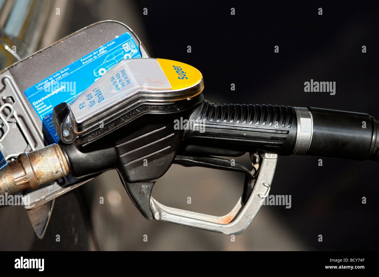 gas pump nozzle Stock Photo Alamy
