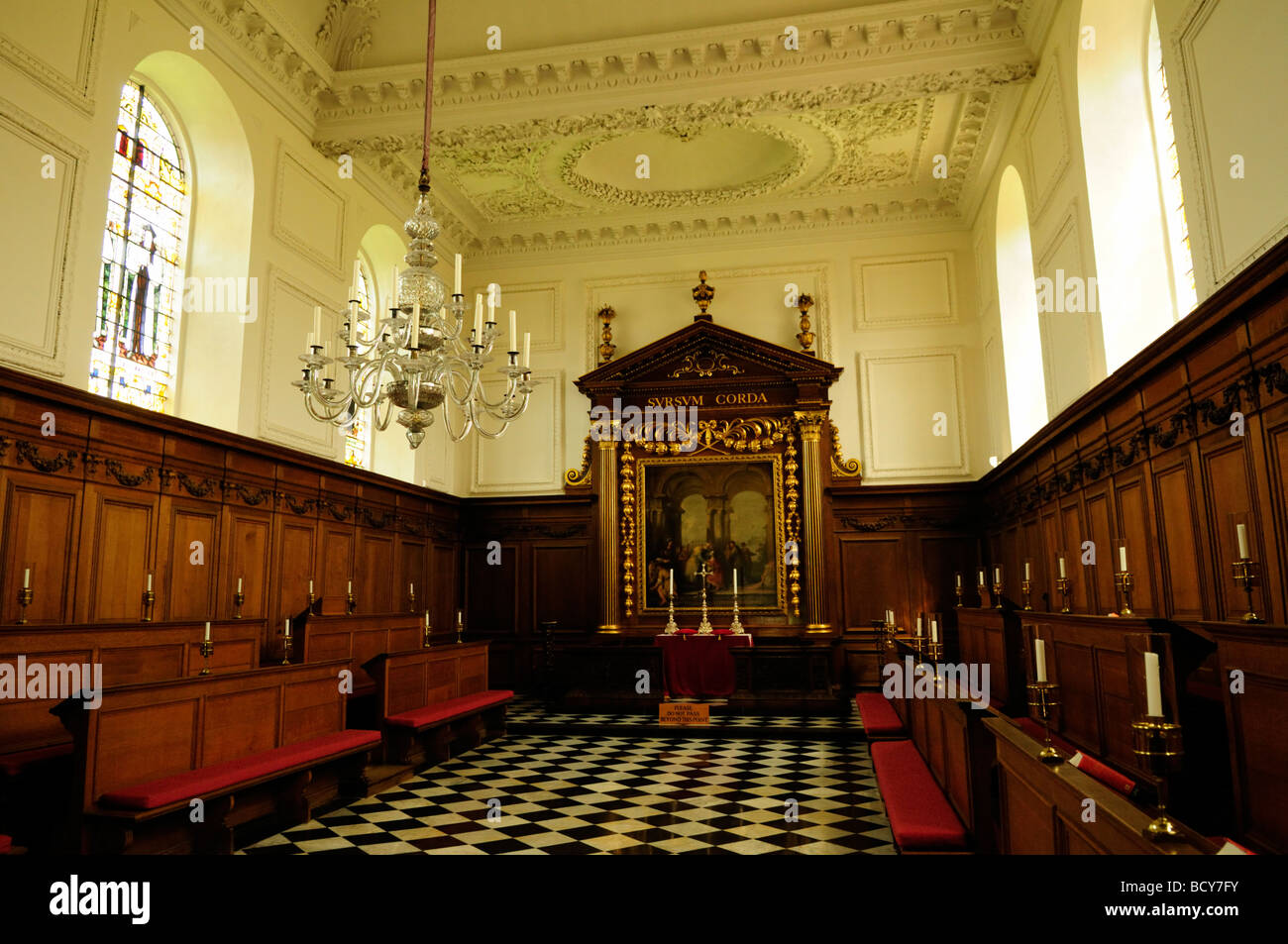 The Chapel at Emmanuel College Cambridge England UK Stock Photo
